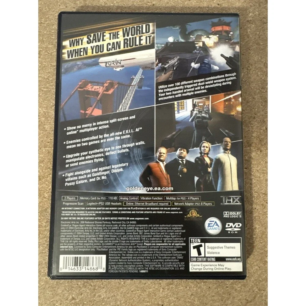 GoldenEye: Rogue Agent Sony PlayStation 2 PS2 CIB Very Good